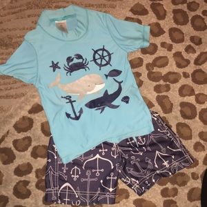 2 for $15 / toddler boys baby shark swim suit